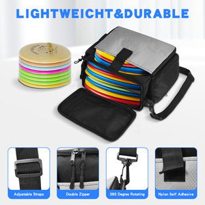 Fly Disk Golf Shoulder Bag Softback Waterproof 21L Below Unisex Outdoor Sport Storage With Zipper Closure And Detachable Strap - Product Image 4
