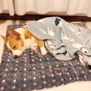 Dropship <span class=keywords><strong>cama</strong></span> para perro estera gruesa mascota gato suave almohadilla <span class=keywords><strong>de</strong></span> lana manta cojín hogar alfombra lavable mantener caliente suministros para mascotas <span class=keywords><strong>cama</strong></span> perro - Product Image 2