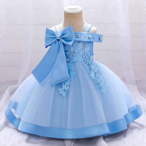 Robe de demoiselle d'honneur en satin pour enfants IStapromo, idéale pour les fêtes d'anniversaire et les mariages, avec dentelle et jupe bouffante - Product Image 6