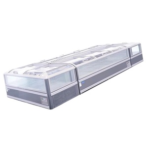 Congelador Modular Combinable Tipo Isla con Ventana de Vidrio de Alta Visibilidad, Equipo de Refrigeración Comercial para Tiendas de Abarrotes - Product Image 4