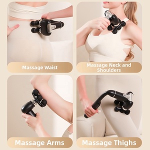Masseur à percussion multi-têtes détachable en forme de U pour le dos, marteau de <span class=keywords><strong>massage</strong></span> portatif, pistolet de <span class=keywords><strong>massage</strong></span> fascia allongé - Product Image 5