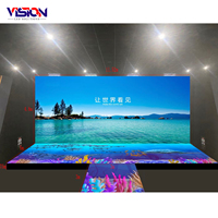 Écran LED de sol interactif couleur pleine P2.6 P2.9 P3.9 pour jeux de danse, vidéo, scène, plateforme, affichage de carreaux de sol LED