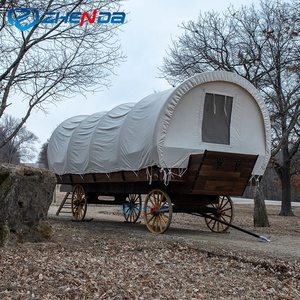 ZHENDA Voiture de défilé/tente de balade romantique pour 5-6 personnes, décoration de Noël extérieure sur toit, chariot de chevaux/voiture de mariage - Product Image 2
