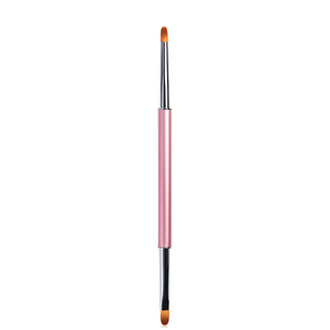 Pinceau double tête pour nail art, manche métallique, pour French manucure, dessin floral, outil de manucure et de nail art professionnel pour salon - Product Image 2