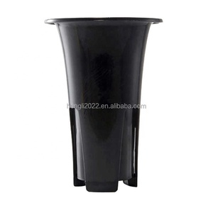 <span class=keywords><strong>Pot</strong></span> à orchidées noir respirant avec trous latéraux, en plastique de sable violet épaissi en forme de <span class=keywords><strong>cymbidium</strong></span> spécial pour la culture des orchidées - Product Image 5