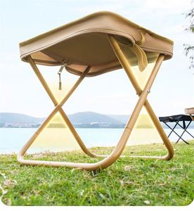 Chaise de pêche pliable portable d'extérieur, mini sac de rangement en tissu Oxford, idéale pour la randonnée, le pique-nique et le camping. - Product Image 3