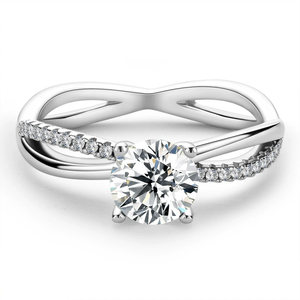 Anillos de Plata de Ley Unisex Baratos con Diseño de Infinito y Anillos de Boda con Diamantes Naturales de Alta Calidad en Oferta por los Vendedores - Product Image 2
