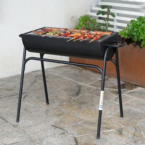 Charcoal Barbecue Grill Outdoor Portable Detachable Patio Grill KY1817B Half Face BBQ Grill - Product Image 1