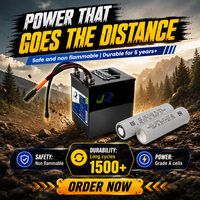 Baterai Lithium 60V 24Ah 25.2Ah 27Ah 30Ah dengan Pengosongan Arus Tinggi untuk Berbagai Model Sepeda Motor Listrik Off-Road