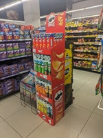 Présentoir en carton personnalisé pour snacks, fruits secs, pain, bonbons, chocolat, chips – Présentoir en carton ondulé
