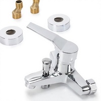 Nouveau Robinet de Douche Mural Monocommande Chaud/Froid avec Jets Doux et Pluie pour Bain
