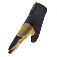 Gants de rappel en cuir de vache, gants d'escalade, gants de montagne, résistants à l'usure, pour l'escalade en descente rapide, entraînement à la descente, descendeur de corde