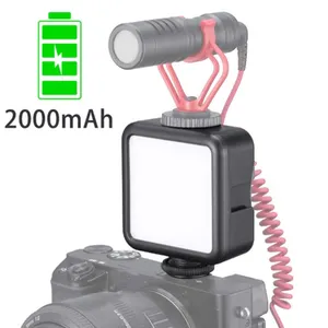 Iluminação para câmera, de led, com câmera, 49 leds, luz de vídeo para camcorder, canon, nikon, dslr, transmissão ao vivo, imperdível