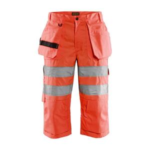 Blaklader-153918115500D104 Hi-Vis กางเกงโจรสลัดสีแดง-EAN 7330509874905 HI-VIS Workwear - Product Image 1