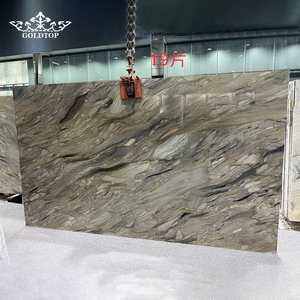 Dalle de pierre naturelle polie GOLDTOP, quartzite Silk Road, pour plan de travail de cuisine, villa, appartement, hôtel - Product Image 6