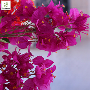 Vente en gros de fleurs de <span class=keywords><strong>bougainvillier</strong></span> artificielles bon marché pour la décoration de magasin d'hôtel de mariage de fête à la maison - Product Image 5
