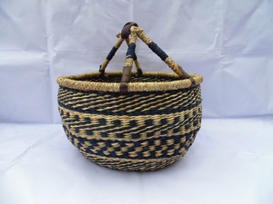 VIET ANH SEDGE Paniers bolga de haute qualité jonc de mer pour le stockage de la lessive panier de rangement tissé à la main - Product Image 2