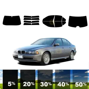 5% 15% 35% 50% 70% Pre Cut Removable Window Tint car Detachable Window Tint For BMW 5 SERIES 4 DR SEDAN 1997-2003