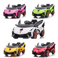 Voiture électrique pour enfants, voiture à quatre roues motrices pour garçons et filles, avec télécommande, voiture jouet sur laquelle le bébé peut s'asseoir