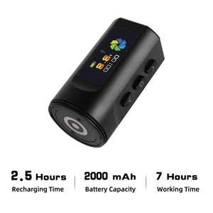 เครื่องสักไร้สาย แบตเตอรี่ 2000mAh หน้าจอ OLED ปากกาโรตารี่สำหรับสักถาวรสำหรับช่างสัก - Product Image 4