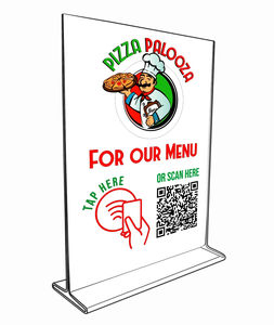 Exhibidor de Mesa Acrílico NFC Personalizado, Conexión por Sencillez de un Toque para Reseñas de <span class=keywords><strong>Google</strong></span>, Redes Sociales y Menús, Soporte de Código QR Colorido para Negocios - Product Image 2