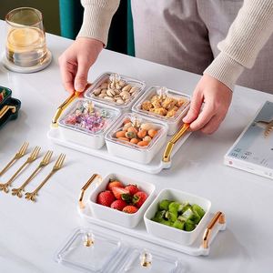 KTV Fruit <b>Plate</b> Customized Dry Fruit <b>Plate</b> Snacks Compartment Platter Snack <b>Plate</b> - Product Image 2