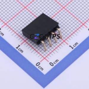 A2541HWR-4P Pin Socket Bent Lead Through Hole,P=2.54mm Connector 1x4P 2.54mm Square Hole Right Angle Insert - Product Image 2