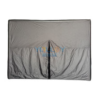 Simulateur de golf portable, tente gonflable avec plancher et panneau frontal