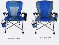 새로운 로얄 블루 비치 의자 현대 편안한 낚시 접는 비치 의자 휴대용 야외 의자 접는 캠핑 좌석