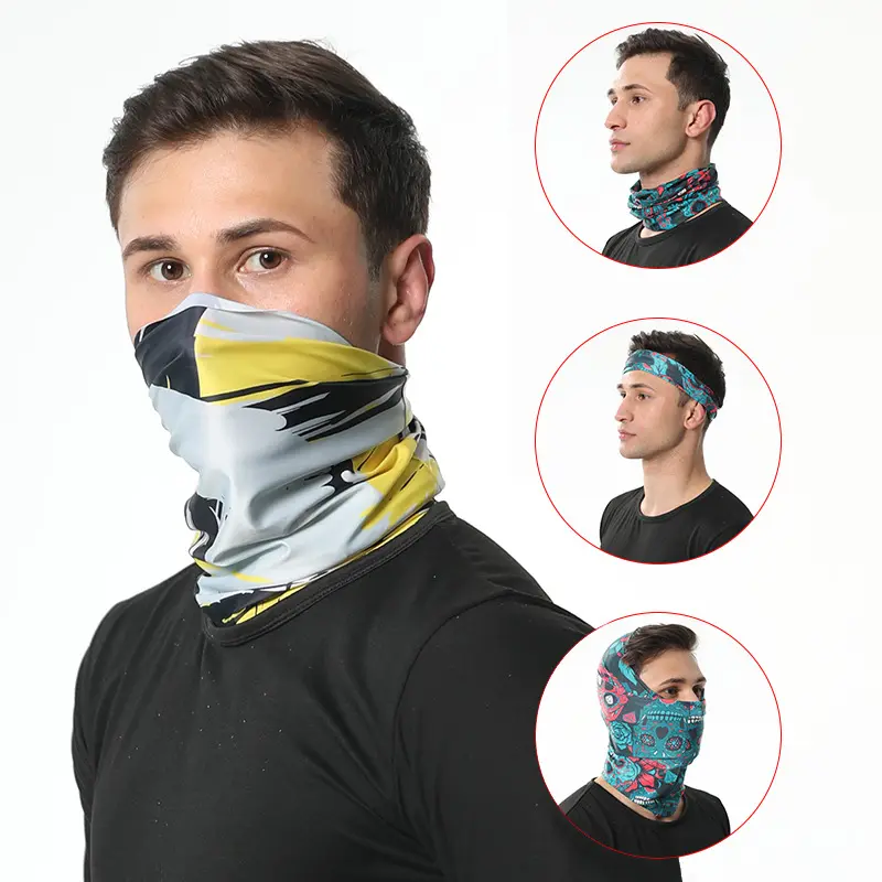 Nuovo arrivo ICE Silk alta qualità elastico ciclismo anti-uv Muti-funzione copricapo Bandana