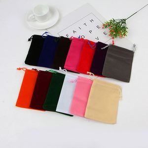 ถุงกำมะหยี่ใส่ของขวัญสุดหรู ขนาด 13x18 ซม. พร้อมเชือกผูก ปิดผนึกได้ รีไซเคิลได้ เหมาะสำหรับใส่เครื่องประดับ น้ำหอม ของชำร่วยงานแต่งงาน ขายดี - Product Image 2