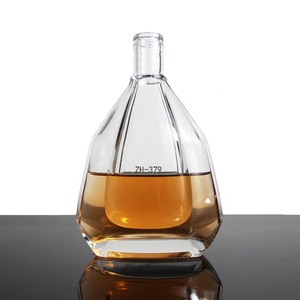 Cao cấp Fancy cá nhân 700ml Hữu Cơ Brandy <span class=keywords><strong>Tequila</strong></span> xo chai siêu Flint độc quyền Whisky Vodka Gin chai thủy tinh với nút chai - Product Image 4