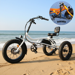 Tricycle électrique fiable à 3 roues avec système de propulsion avant et cadre abordable pour seniors et transport de marchandises - Product Image 1