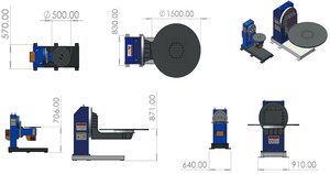2025 máy móc mới thế hệ mới cầm tay Hàn định vị bàn Hàn quay 360 hàn liên tục (19/S) - Product Image 3