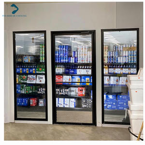 Enfriador sin llamar Supermercado Floristería Exhibición de almacenamiento de <span class=keywords><strong>cerveza</strong></span> Cámara frigorífica con puerta de vidrio - Product Image 3