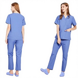 2025 in Stock New Knitted Quick Drying Medical Scrubs Uniform <b>Set</b> for Women <b>Doctors</b> and Nurses Work Clothes - Product Image 3