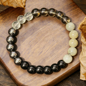 Pulsera de Labradorita y Amatista - Pulsera de Piedras Preciosas Curativas con Protección de Aura Unisex de Moda para Absorber la Negatividad, Ideal para Empáticos - Product Image 5