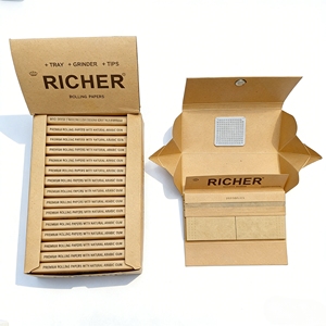 Papel de Liar Delgado King Size Richer, Ecológico, Sin Blanquear, en Formato Libreta - Product Image 4