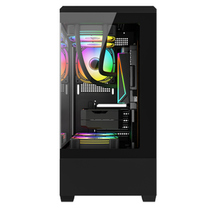 电脑外壳SPCC 0.5毫米MATX 2面玻璃游戏外壳支持240液体冷却器 - Product Image 5
