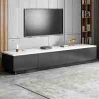 Meuble TV moderne en bois sur pied, meuble TV contemporain pour salon, console multimédia avec tiroirs de rangement, ensemble de meubles TV