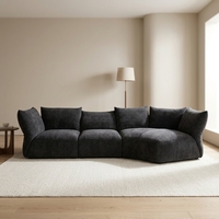 Canapé sectionnel moderne en mousse à mémoire de forme compressée, 4 places, effet nuage moelleux, livré en boîte, sans assemblage requis