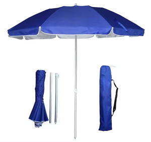 Sombrilla de Playa con Base de Acero Impermeable y Borla, Diseño Plegable para Uso Comercial en Exteriores, Impresión Promocional - Product Image 2