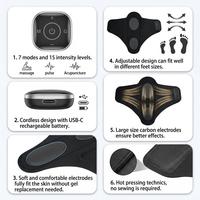 Chaussons de massage des pieds en cuir PU souple, rechargeables par Type-C, chaussures de massage des pieds portables