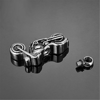 Pendentif Cendres de Luxe en Acier Inoxydable pour Moto - Écologique et Durable