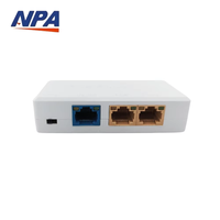 Extensor PoE QoS Apilable ANPA AP-102JB 1 Entrada 2 Salidas 10/100Mbps, Repetidor RJ45 de Montaje en Pared para Cámara IP, en Stock