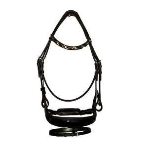 Nueva llegada 100% brida cristalizada de caballo de cuero genuino con parte superior acolchada suave proveedor indio Fabricante Mayorista - Product Image 1