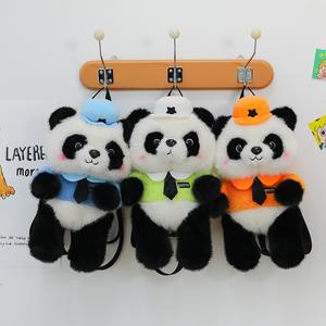 Sac à dos en peluche Panda mignon pour cadeau d'anniversaire décontracté pour enfants avec sac d'oreiller confortable <span class=keywords><strong>Boudoir</strong></span> - Product Image 2