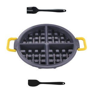Moule à gâteau en silicone de qualité alimentaire résistant à la chaleur pour la cuisson des gaufres biscuits snack avec pinces ensembles d'outils de cuisine nouvel arrivage - Product Image 1