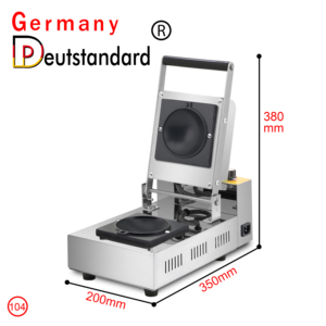 Machine à glace multifonctionnelle-Presse à panini en acier inoxydable pour brioche italienne, gaufres hamburger - Product Image 4