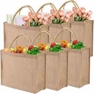 Bolsas de Yute Reutilizables de Diferentes Tamaños para Compras, Fiestas, Viajes, Regalos y Productos Orgánicos al por Mayor - Product Image 1